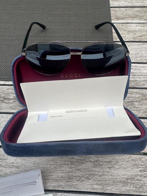 Gucci zonnebril heren, Handtassen en Accessoires, Zonnebrillen en Brillen | Heren, Nieuw, Zonnebril, Overige merken, Blauw, Ophalen