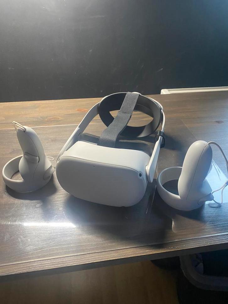 Meta quest 2 elite strap + link kabel, Games en Spelcomputers, Virtual Reality, Zo goed als nieuw, Pc, VR-bril, Ophalen