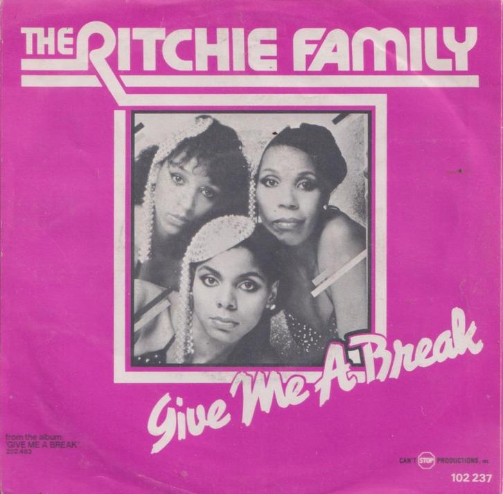 The Ritchie Family – Give me a break / All my love - Single, Cd's en Dvd's, Vinyl Singles, Gebruikt, Single, Pop, 7 inch, Ophalen of Verzenden
