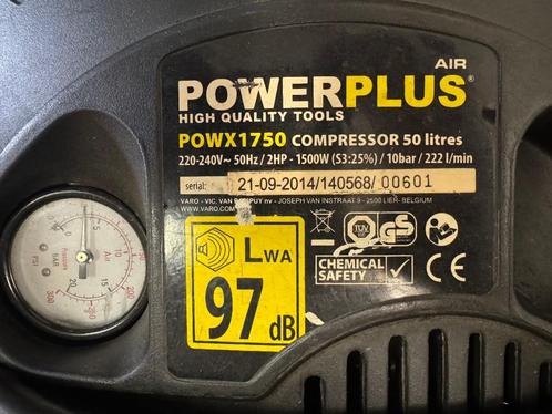 Compressor, Doe-het-zelf en Bouw, Compressors, Zo goed als nieuw, 10 bar of meer, 25 tot 100 liter, 200 tot 400 liter/min, Mobiel