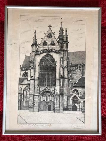 Kader kunstwerk ets Aalst Sint-Martinuskerk 1960 