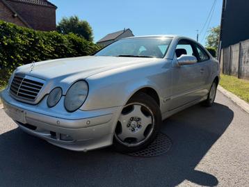 Mercedes-Benz CLK 200 Kompressor COUPE  AUTOMATIQUE AIRCO, Autos, 100 kW, Achat, Carnet d'entretien, Bleu
