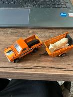 Majorette Toyota Hilux 4x4 met dierenremorque Topstaat, Ophalen of Verzenden