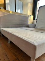 Boxspring zonder matras, Huis en Inrichting, Slaapkamer | Boxsprings, Ophalen, Crème, Gebruikt, Tweepersoons