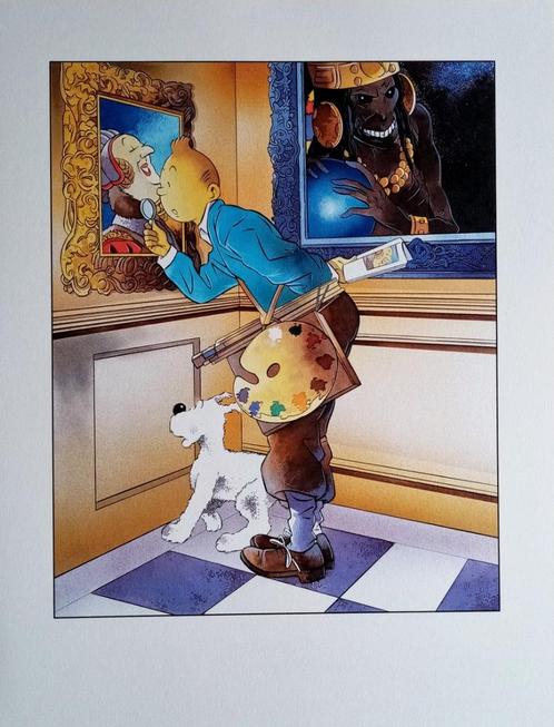 Portfolio Norman Rockwell Hergé - Tintin ., Antiquités & Art, Curiosités & Brocante, Enlèvement