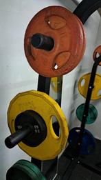 140kg Bumper plates set, Sports & Fitness, Enlèvement, Utilisé, Bras, Plaques d'haltères