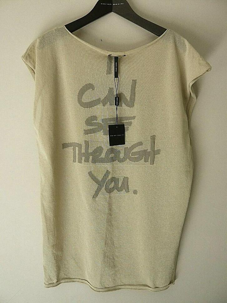 De losgebreide beige trui van Sarah Pacini kan aan de voorka, Kleding | Dames, Truien en Vesten, Nieuw, Beige, Ophalen of Verzenden