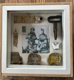 WW2 cadre reliques Normandie para 82AB, Enlèvement ou Envoi, Armée de terre, Douilles ou Pièces de fouille