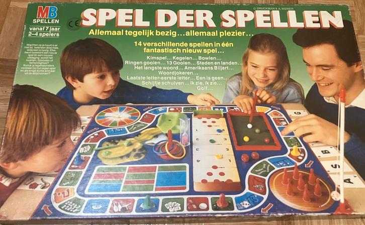 Spel der spellen van MB, Hobby en Vrije tijd, Gezelschapsspellen | Bordspellen, Gebruikt, Een of twee spelers, Drie of vier spelers