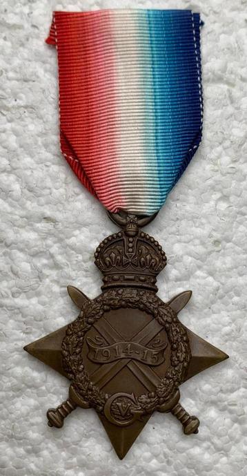 Medaille, Groot-Brittannië, 1914-15 STAR, Op naam, R.E.