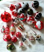 Lotje antieke en vintage kerstballen, piek, rood-groen, Ophalen of Verzenden, Zo goed als nieuw