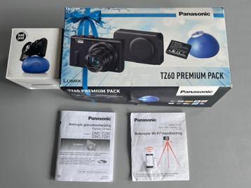 Lumix TZ60 Compact Digital Camera Premium Pack compleet beschikbaar voor biedingen