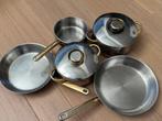 Kookpotten Demeyere Inca Gold, Huis en Inrichting, Keuken | Potten en Pannen, Ophalen, Gebruikt, Inox, Pannenset