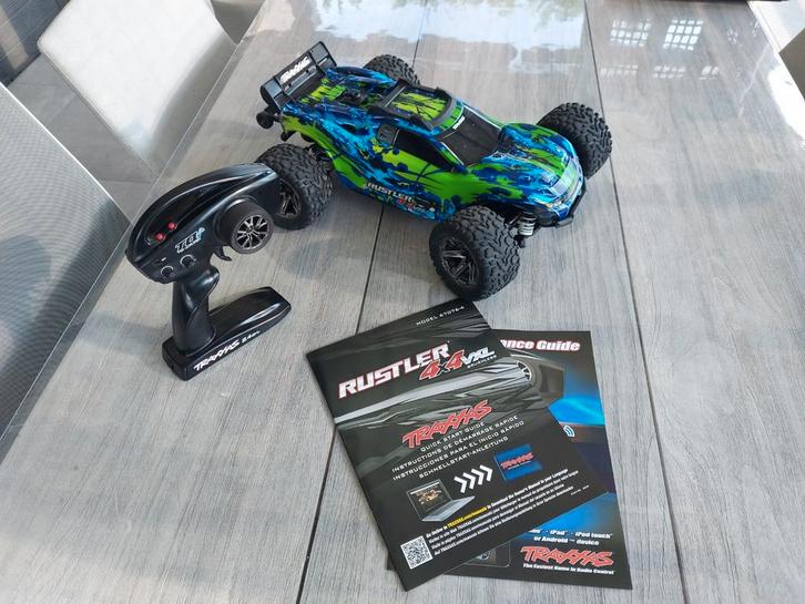 Traxxas rustler 4x4 VXL, Hobby en Vrije tijd, Modelbouw | Radiografisch | Auto's, Gebruikt, Ophalen of Verzenden