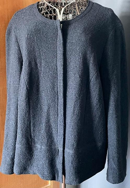 Mayerline 48 Mooi zwart gekleed jasje/ vestje, Kleding | Dames, Grote Maten, Zo goed als nieuw, Jasje of Colbert, Zwart, Ophalen of Verzenden