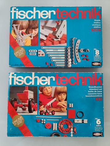 Vintage Fischertechnik bouwdozen.  beschikbaar voor biedingen