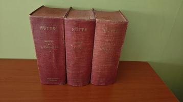 Hütte Manuel de l'Ingénieur 1926, Livres, Technique, Hutte, Enlèvement ou Envoi, Génie mécanique, Utilisé
