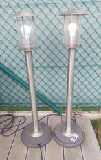 Inox Tuinverlichting 100cm, Tuin en Terras, Buitenverlichting, Ophalen, Inox, Staande lamp, Waterbestendig