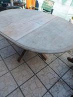 Sterke houten stapel met schone voet,kan ovaal gebruikt word, Tuin en Terras, Ophalen, Zo goed als nieuw, Ovaal