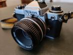 Nikon FE met Nikkor 50 f2, Audio, Tv en Foto, Fotocamera's Analoog, Ophalen of Verzenden, Zo goed als nieuw, Nikon