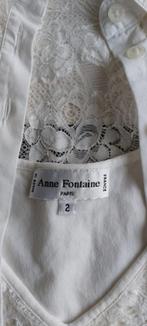 Blouse anne Fontaine, Gedragen, Maat 38/40 (M), Wit, Ophalen