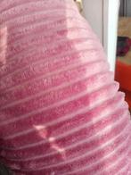 Fushia plaid met ribbels, Ophalen, Zo goed als nieuw