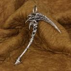 Grim reaper zeis hanger in twee maten – 925 Zilver, Overige voorstellingen, Verzenden, Nieuw, Zilver