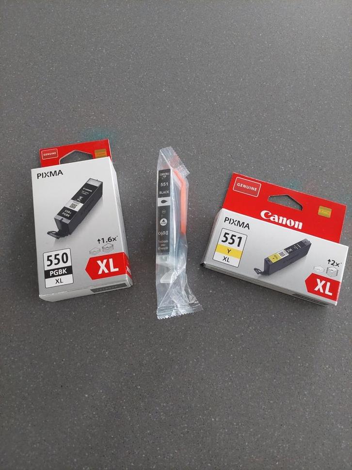 Inktpatronen printer Canon Pixma 550 XL en 551 XL, Computers en Software, Printerbenodigdheden, Nieuw, Cartridge, Ophalen of Verzenden