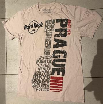 Origineel t-shirt Hard Rock Cafe Praag beige small beschikbaar voor biedingen