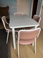 Vintage keukentafel met 4 stoelen, Ophalen, Huis en Inrichting