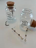 Miab oorbel hanger en mini round, Ophalen, Zilver