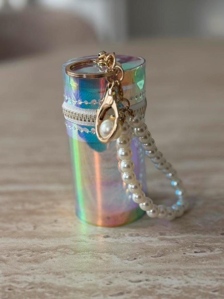 Sleutelhanger, etui voor lippenstift, etui, Handtassen en Accessoires, Toilettassen, Nieuw, Dame, Overige kleuren, Ophalen of Verzenden