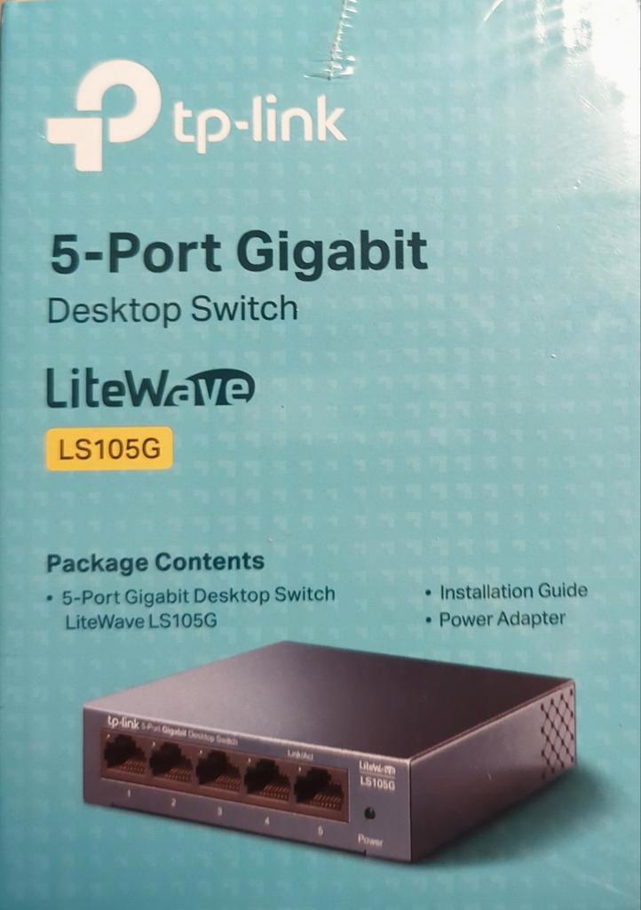 TP-Link Switch Ethernet (LS105G) Gigabit 5 ports RJ45 metallique  10/100/1000 Mbps, Idéal pour étendre le réseau câblé pour les PME et les  bureaux à domicile