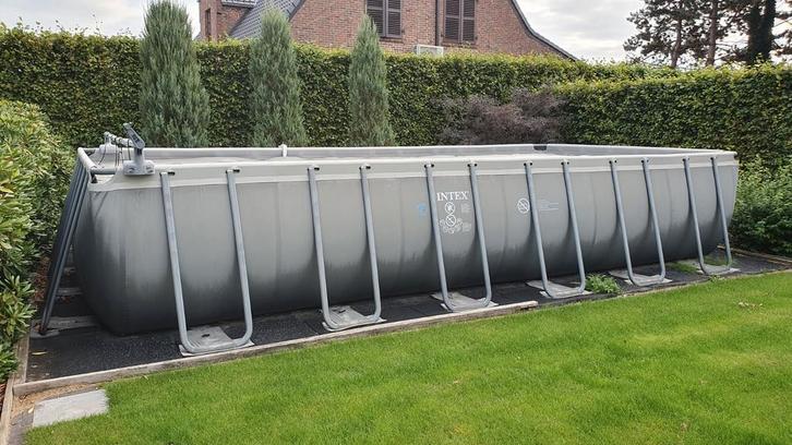 Intex Ultra XTR Zwembad 732x366x132 cm met Warmtepomp, Tuin en Terras, Zwembaden, Zo goed als nieuw, Ophalen