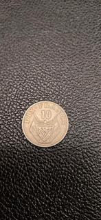 Rwanda 10 frank 1974, Postzegels en Munten, Ophalen of Verzenden