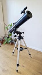 MIZAR telescoop 114/900 met driepoot, Audio, Tv en Foto, Optische apparatuur | Telescopen, Ophalen, Gebruikt, 80 tot 200 mm, Met statief