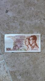 Briefje 50 Belgische franken., Postzegels en Munten, Bankbiljetten | België, Los biljet, Ophalen of Verzenden