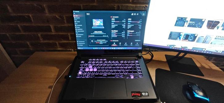 Gaming laptop Asus Rog Strix G513QM, Computers en Software, Windows Laptops, Gebruikt, 15 inch, SSD, 4 Ghz of meer, 32 GB, Azerty