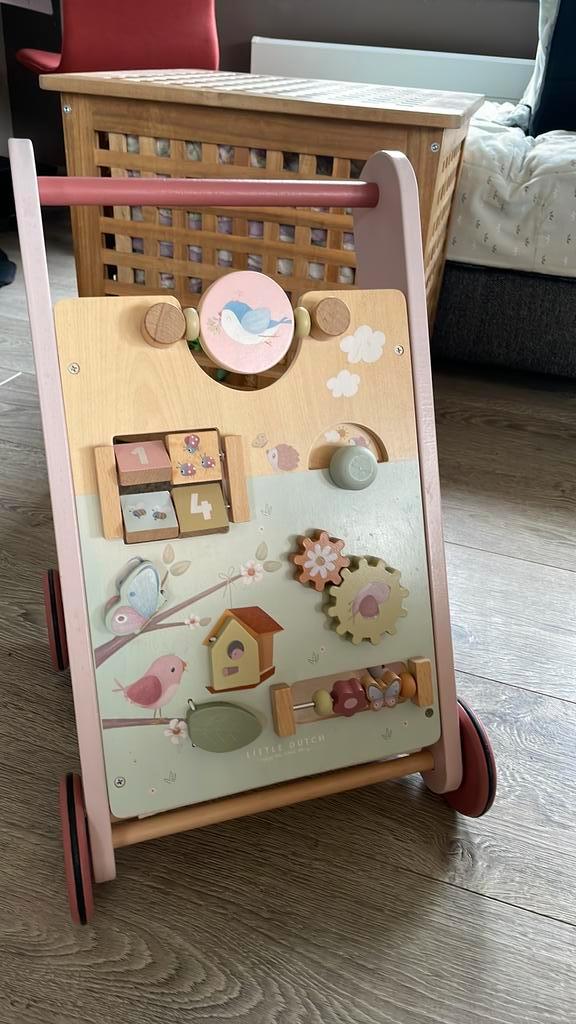 Little Dutch loopwagen roze, Kinderen en Baby's, Speelgoed | Houten speelgoed, Gebruikt, Ophalen