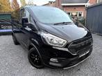 Ford Transit Custom Sport, 2023, 40.000km,Airco, Navigatie, Auto's, Zwart, Zwart, Bedrijf, Diesel