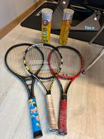 3 tennisraketten en 8 tennisballen, Enlèvement, Comme neuf