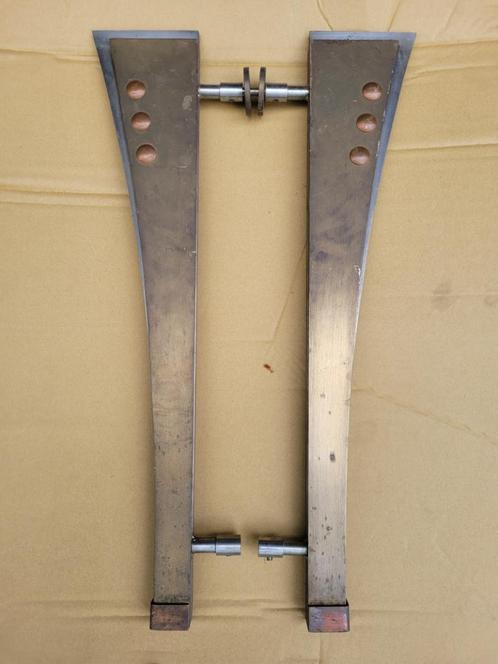Antieke grote deurklink gemaakt van messing en koper, Doe-het-zelf en Bouw, Hang- en Sluitwerk, Zo goed als nieuw, Klink of Kruk