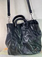 Originele PRADA Lederen Handtas / Shopper – Zwart, Handtassen en Accessoires, Tassen | Damestassen, Verzenden, Zo goed als nieuw