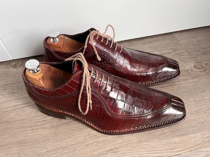 Harris herenschoenen maat 7 / 41, Kleding | Heren, Schoenen, Zo goed als nieuw, Veterschoenen, Bruin, Ophalen of Verzenden