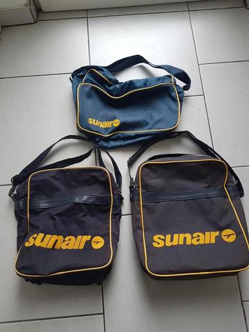 Sunair vintage schoudertassen jaren 70