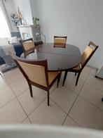 Belle table et chaises extensibles vintage en excellent état, Maison & Meubles, Salles à manger complètes, Comme neuf, Enlèvement ou Envoi