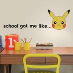 Pokémon Muurstickers Faces - Pikachu - VAN 24,95 VOOR 14,95!, Kinderen en Baby's, Kinderkamer | Inrichting en Decoratie, Nieuw