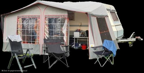 Ruime luxe baanvaardige trek-caravan., Caravans en Kamperen, Tenten, tot en met 4, Zo goed als nieuw, Ophalen