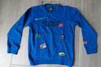 Blauwe trui Me and my monkey maat 140 / 10 jaar, Garçon, Enlèvement ou Envoi, Pull ou Veste, Utilisé