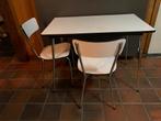 ‘60s keukentafel (&2 stoelen) in zeer goede staat _ in BALEN, Gebruikt, Rechthoekig, Metaal, Ophalen